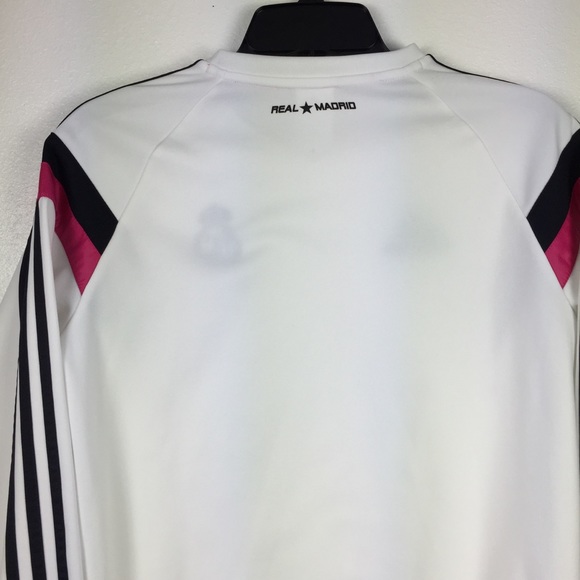 adidas Girls L Real Madrid CF Soccer Training Top - Picture 10 of 14